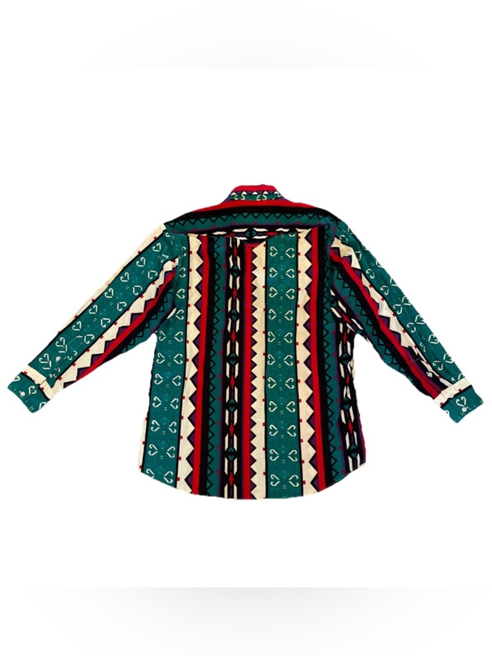 VTG Panhandle Slim Western Shirt USA Made Aztec Southwest Multicolor 17 1/2 XL? - Picture 10 of 10